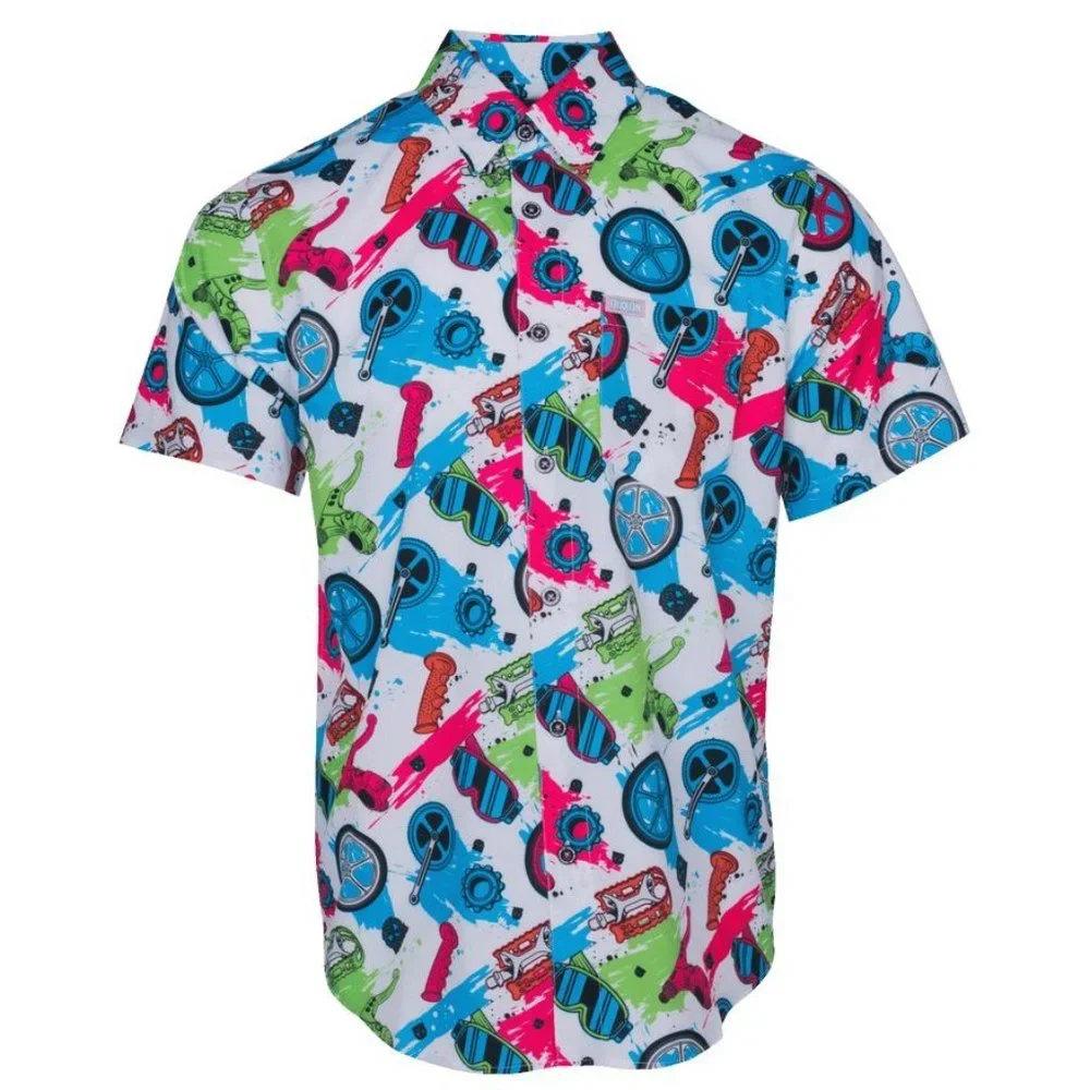 Dixxon Rhythm Section Men Shirt Short Sleeve Bicycle Cycling Button Up XL New - Picture 2 of 13